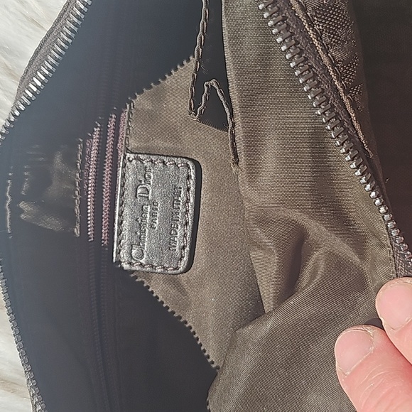 DiorAuthentic DIOR Diorissimo Brown Scallop Shoulder Bag bag - Picture 5 of 7